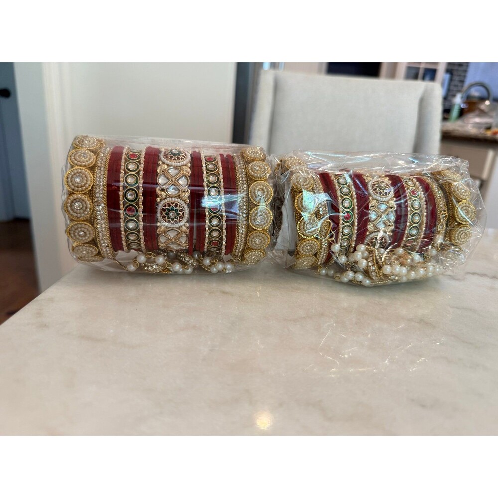 Set of 2 Indian Bridal Bangles for Women
